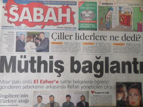Sabah Gazetesi 28 Şubat 1998 - Müthiş Bağlantı