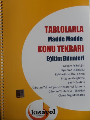 Tablolarla Madde Madde Konu Tekrarı - Eğitim Bilimler