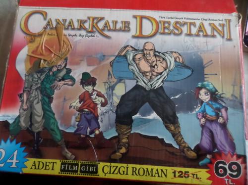 Türk Tarihi Gerçek Öyküler Çizgi Roman Seti Çanakkale Destanı / 17 Adet ( Kutulu )