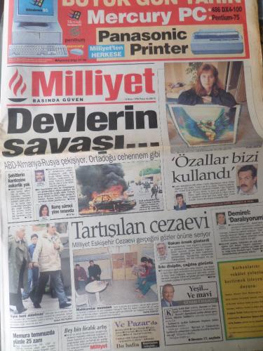 Milliyet Gazetesi 14 Nisan 1996 - Devlerin Savaşı