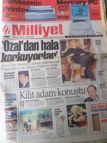 Milliyet Gazetesi 15 Nisan 1996 - Özal'dan Hala Korkuyorlar