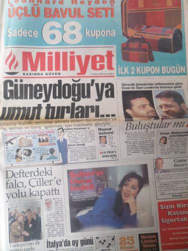 Milliyet Gazetesi 21 Nisan 1996 - Güneydoğu'ya Umut Turları