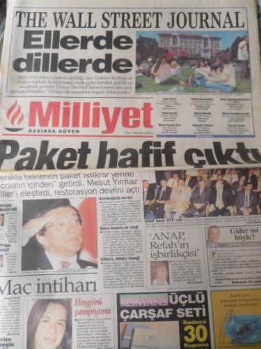 Milliyet Gazetesi 7 Mayıs 1996 - Paket Hafif Çıktı