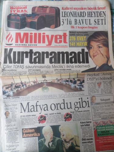 Milliyet Gazetesi 10 Mayıs 1996 - Kurtaramadı