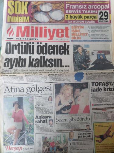 Milliyet Gazetesi 12 Mayıs 1996 - Örtülü Ödenek Aybı Kalksın