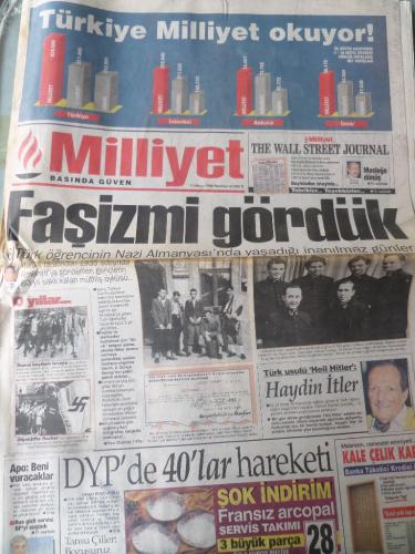 Milliyet Gazetesi 13 Mayıs 1996 - Faşizmi Gördük