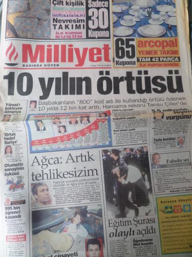 Milliyet Gazetesi 14 Mayıs 1996 - 10 Yılın Örtüsü