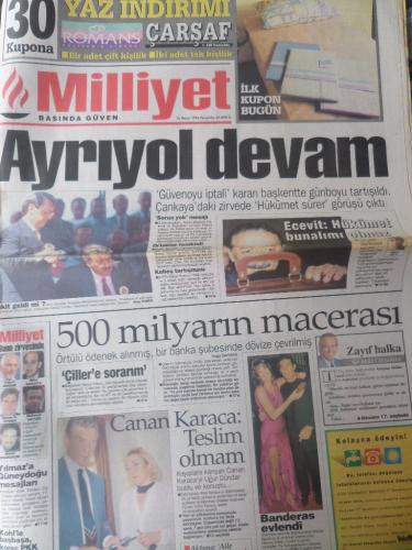 Milliyet Gazetesi 16 Mayıs 1996 - Ayrıyol Devam