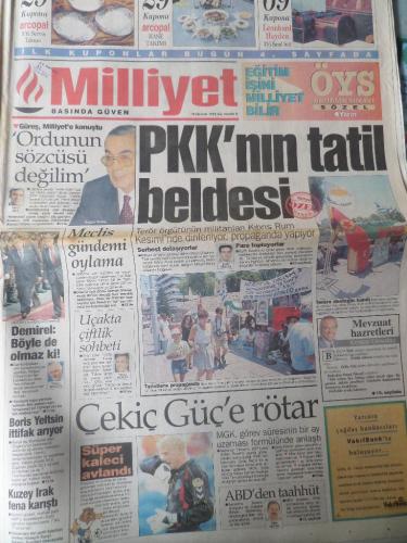 Milliyet Gazetesi 18 Haziran 1996 - PKK'nın Tatil Beldesi