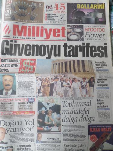 Milliyet Gazetesi 6 Temmuz 1996 - Güvenoyu Tarifesi