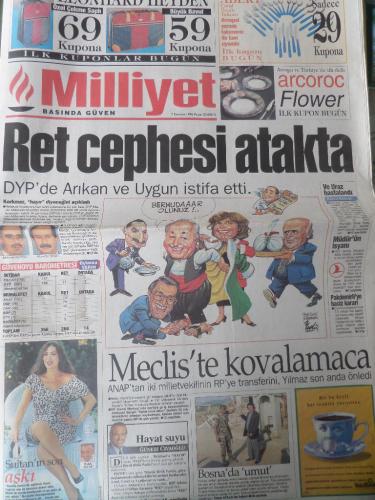 Milliyet Gazetesi 7 Temmuz 1996 - Ret Cephesi Ayakta