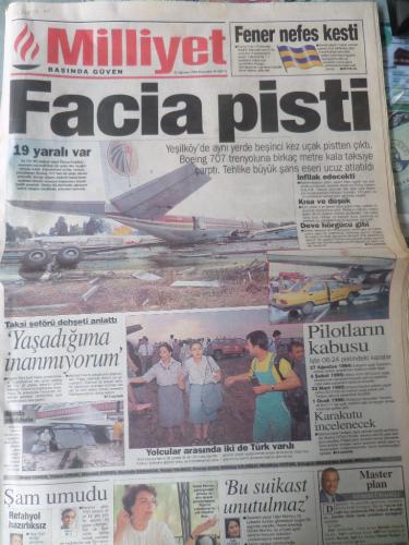 Milliyet Gazetesi 22 Ağustos 1996 - Facia Pisti