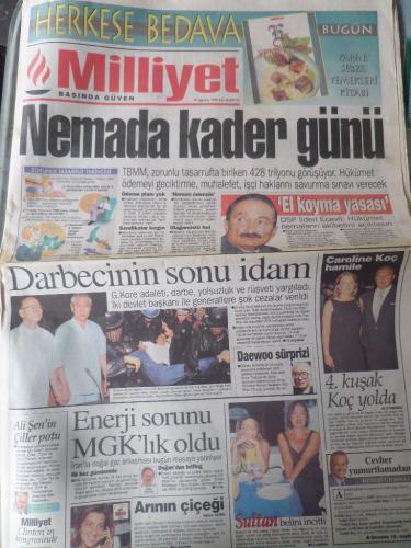 Milliyet Gazetesi 27 Ağustos 1996 - Nemada Kader Günü