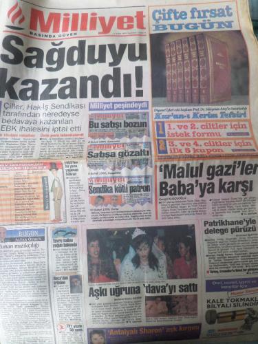 Milliyet Gazetesi 11 Şubat 1995 - Sağduyu Kazandı