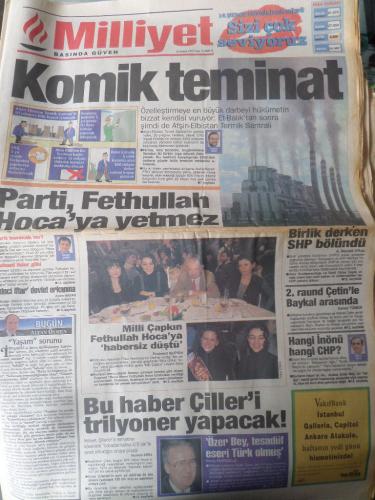 Milliyet Gazetesi 14 Şubat 1995 - Komik Teminat
