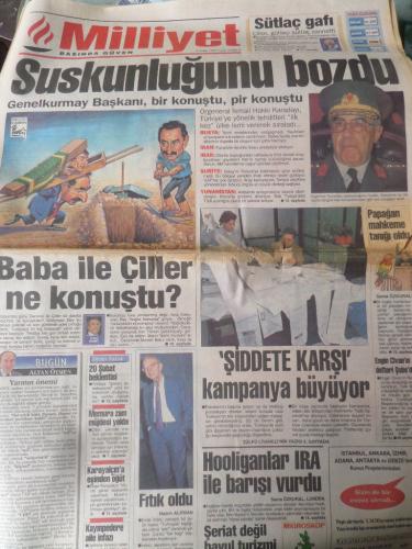 Milliyet Gazetesi 17 Şubat 1995 - Suskunluğunu Bozdu Genelkurmay Başka
