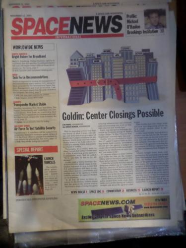Space News International / 2001 November 12