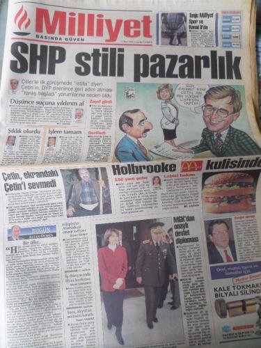Milliyet Gazetesi 11 Mart 1995 - SHP Stili Pazarlık