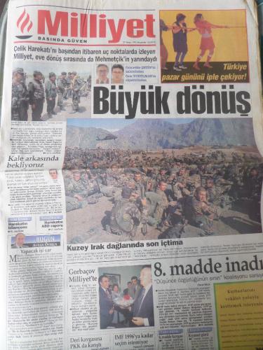 Milliyet Gazetesi 27 Nisan 1995 - Büyük Dönüş