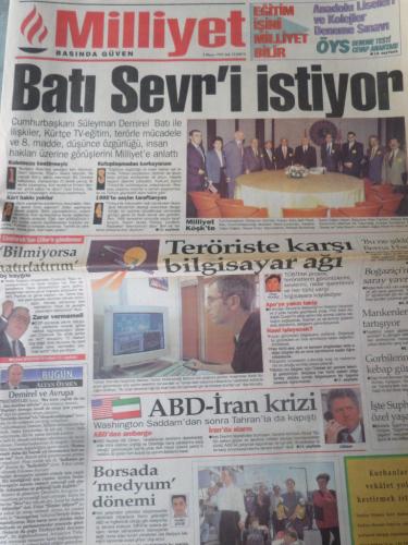 Milliyet Gazetesi 2 Mayıs 1995 - Batı Sevr'i İstiyor