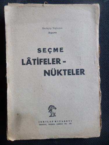 Seçme Latifeler - Nükteler