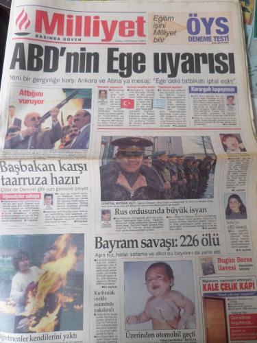 Milliyet Gazetesi 15 Mayıs 1995 - ABD'nin Ege Uyarısı