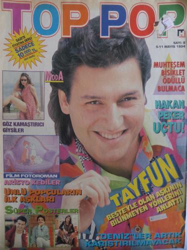 Top Pop Dergisi 1994 / 8 - Poster: Hakan Peker, Seden Gürel, Yeşim Sal