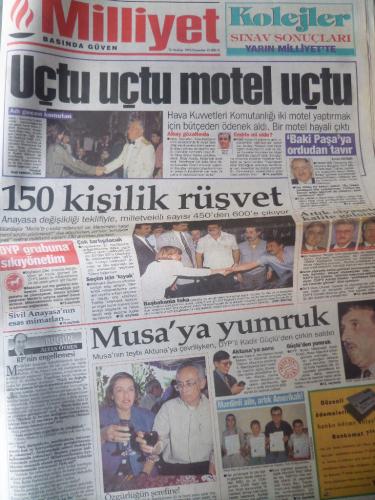 Milliyet Gazetesi 15 Haziran 1995 - Uçtu Uçtu Motel Uçtu