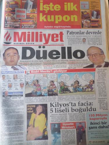 Milliyet Gazetesi 23 Haziran 1995 - Düello