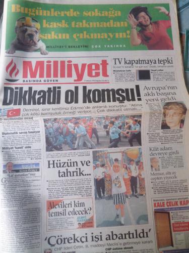 Milliyet Gazetesi 3 Temmuz 1995 - Dikkatli Ol Komşu