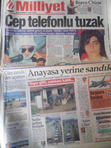Milliyet Gazetesi 12 Temmuz 1995 - Cep Telefonlu Tuzak