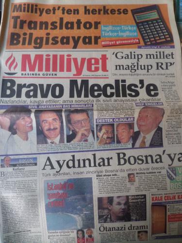 Milliyet Gazetesi 24 Temmuz 1995 - Bravo Meclis'e