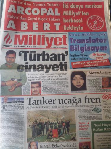 Milliyet Gazetesi 26 Temmuz 1995 - Türban Cinayeti
