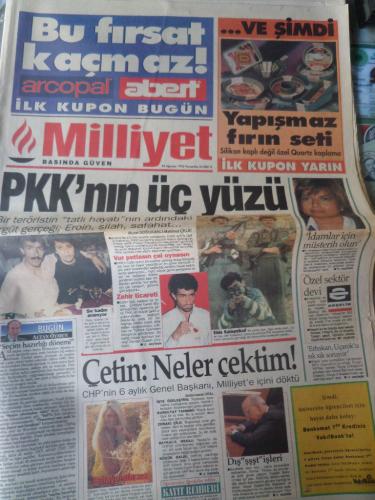Milliyet Gazetesi 24 Ağustos 1995 - PKK'nın Üç Yüzü