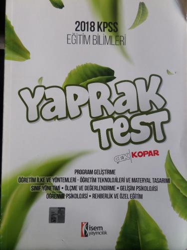 KPSS Eğitim Bilimleri Yaprak Test Çek Kopar