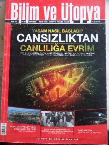 Bilim ve Ütopya 2018 / 283 - Cansızlıktan Canlılığa Evrim