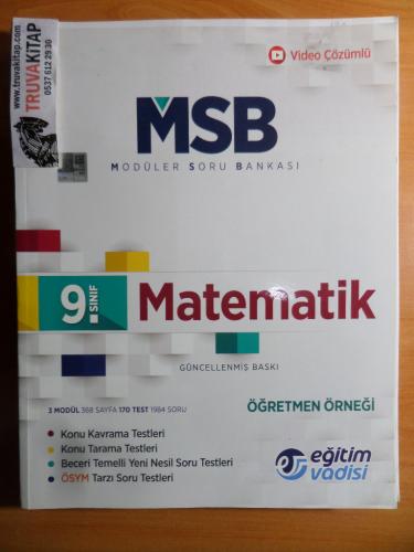 Okula Yardımcı - Sınavlara Hazırlık 10. Sınıf Matematik Modüler Soru Bankası / Öğretmen Örneği