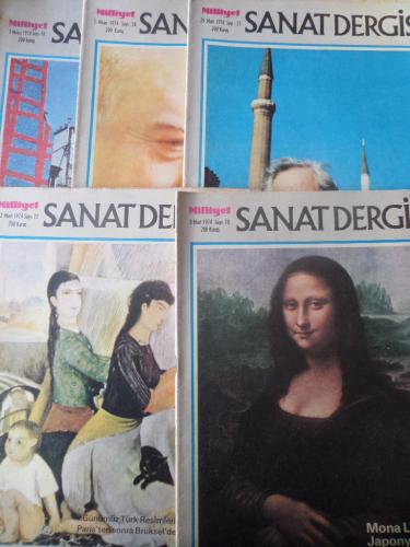 Milliyet Sanat Dergisi 1974 / 70-72-73-74-78 (5 Adet)