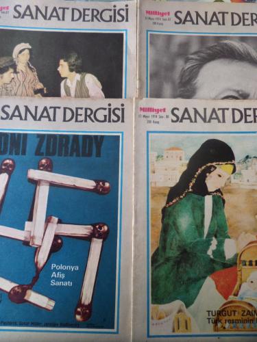 Milliyet Sanat Dergisi 1974 / 80-81-82-83 (4 Adet)