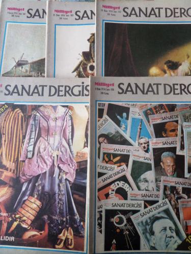 Milliyet Sanat Dergisi 1974 / 100-101-102-103-104 (5 Adet)