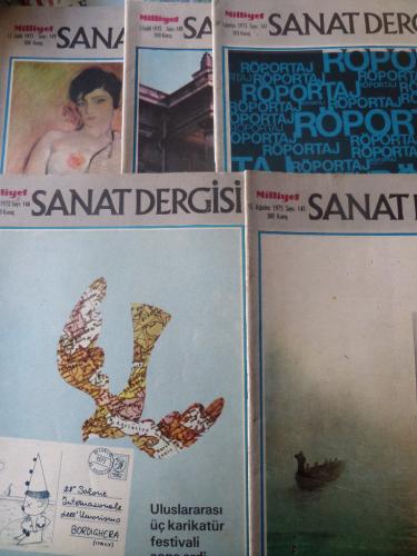 Milliyet Sanat Dergisi 1975 / 145-146-147-148-149 (5 Adet)