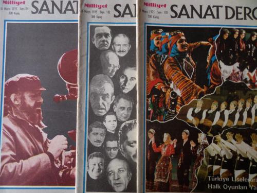 Milliyet Sanat Dergisi 1975 / 130-132-134 (3 Adet)