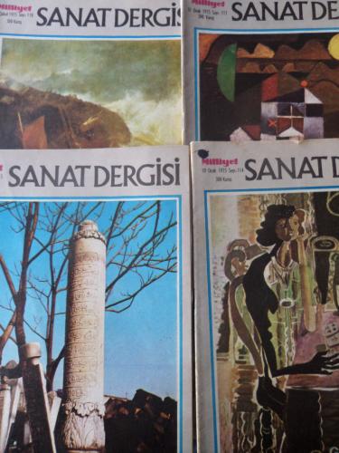 Milliyet Sanat Dergisi 1975 / 114-115-117-118  (4 Adet)