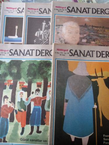 Milliyet Sanat Dergisi 1976 / 180-181-182-183-184 (5 Adet)