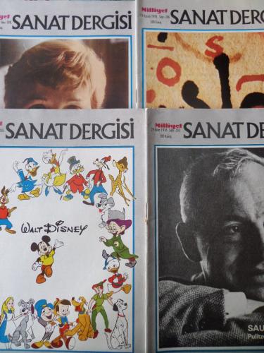 Milliyet Sanat Dergisi 1976 / 203-205-206-208 (4 Adet)