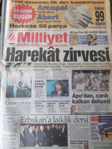 Milliyet Gazetesi 7 Eylül 1996 - Harekat Zirvesi