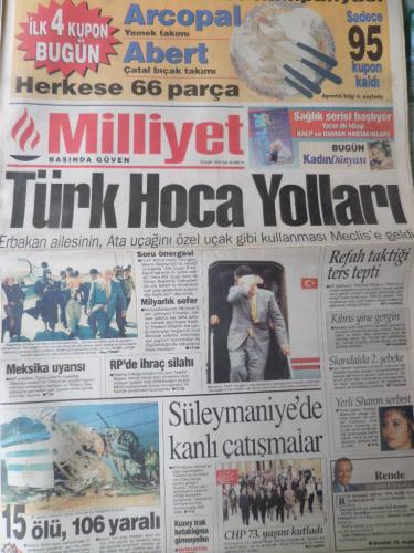 Milliyet Gazetesi 10 Eylül 1996 - Türk Hoca Yolları