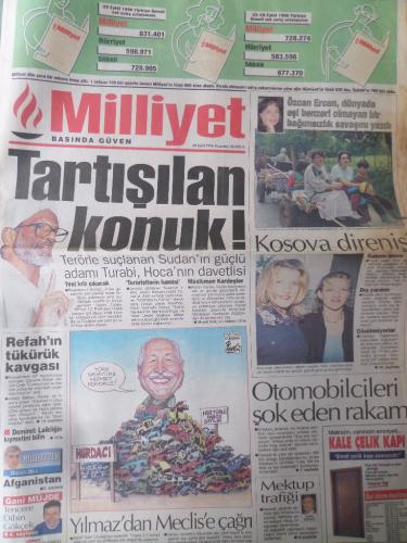 Milliyet Gazetesi 30 Eylül 1996 - Tartışılan Konuk