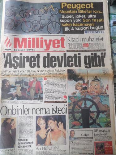 Milliyet Gazetesi 20 Ekim 1996 - Aşiret Devleti Gibi