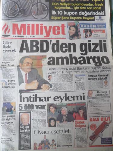 Milliyet Gazetesi 26 Ekim 1996 - ABD'den Gizli Ambargo